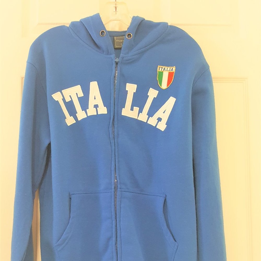 DESIGN & CO STYLE OF ITALY FRONT ZIP HOODIE
